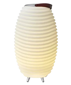 Synergi, utelampe med trådløs høyttaler og vinkjøler